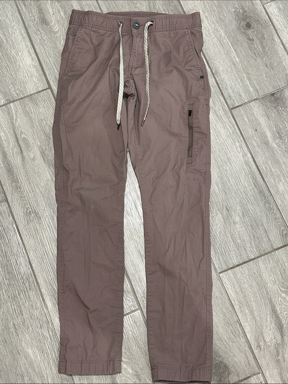 Vuori Mauve Brown Cargo Drawstring Pants